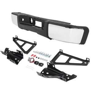 2007-2013 para Chevrolet Silverado 1500 parachoques trasero Pickup plata/acero sin agujero accesorio de coche - Product Image 2