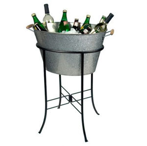 Bac à vin en fer galvanisé au design attrayant avec support, bac à boissons en métal galvanisé de la plus haute qualité pour fêtes, bière et vin, prix le plus bas - Product Image 1