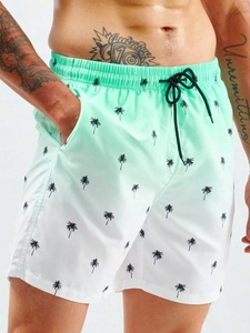 RTS Wholesale Price Men Beach Shorts Bottoms Sublimation Swim Surf <b>Boxer</b> Trunks Men's OEM <b>Polyester</b> Drawstring Shorts AI-BS-201 - Product Image 3