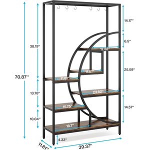 Scaffale a Scala per Piante, Espositore per Vegetazione per Decorazione Domestica - Product Image 4
