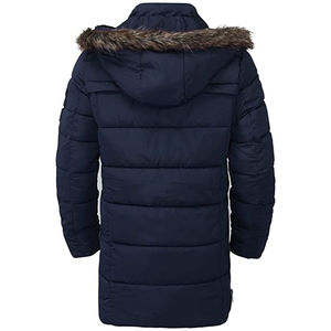 Chaqueta Larga Acolchada para Hombre, Parka de Invierno con Capucha de Piel, Abrigo Grueso con Cremallera a Prueba de Viento - Product Image 2