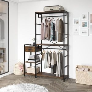 Armadio Indipendente Grande e Robusto per la Gestione dei Vestiti con Scaffali Multipli per la Camera da Letto - Product Image 6