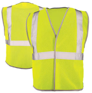 Gilet de sécurité réfléchissant haute visibilité respirant avec fermeture éclair avant, prix abordable, gilets de sécurité personnalisés, gilet tactique haute visibilité pour hommes - Product Image 1