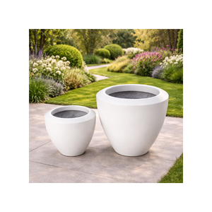 Lightweight Minimalist New Design Eco-Friendly Indoor/ Outdoor Home & Garden Decor <b>Best</b> Seller Fiberglass Planters Pot - Product Image 1