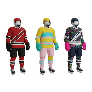 Uniforme de Hockey sobre Hielo Ligero Personalizado con Nombre de Equipo al por Mayor 2026 |   Conjunto de Equipo de Transferencia de Calor |   Proveedor de Ropa Deportiva de Invierno 100% - Product Image 1