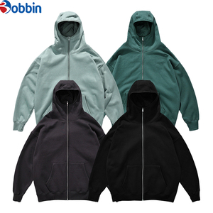 Sudadera con capucha y cremallera para hombre, 100% algodón, con bolsillo, para verano - Product Image 6