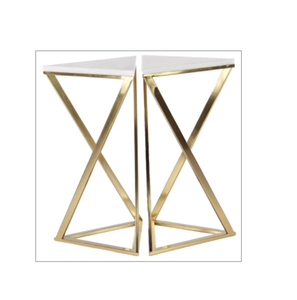 Ensemble de tables basses gigognes élégantes au design moderne, en acier inoxydable écologique et durable, pour le mobilier de salon - Product Image 1