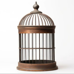 Jaula Metálica Multifuncional para Pájaros, Puede Usarse para Decoración, Almacenamiento o Alojamiento de Mascotas con un Diseño Elegante - Product Image 1