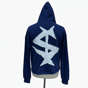 Sweat-shirt à capuche épais pour homme, coupe oversize, style streetwear, avec patchwork artistique personnalisé, esthétique urbaine, en molleton - Product Image 6