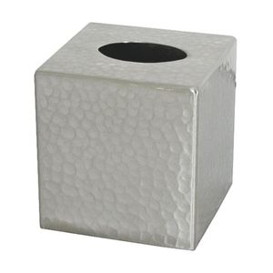 Caja de pañuelos metálica compacta que ahorra espacio con un aspecto elegante para apartamentos pequeños, oficinas y necesidades de viaje - Product Image 1