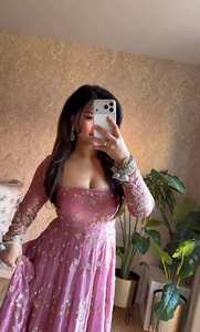 Achat en gros : Robe Anarkali en soie Fandy lourde, entièrement brodée de fils et de paillettes, avec dupatta de 2,20 mètres, ensemble de tenue ethnique entièrement cousu - Product Image 4