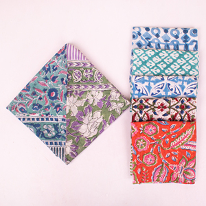 Pañuelo Ligero de Algodón Orgánico Hecho a Mano con Estampado Floral, Ecológico, Estilo Bohemio, Unisex, para Cabello y Cuello - Product Image 3