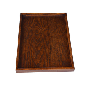 Plateau rectangulaire en bois massif, plateau en bois, plateau à thé, plateau européen, plateau de service pour hôtel - Product Image 4