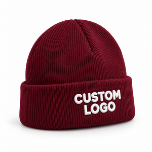 Gorro de Punto de Invierno de Alta Calidad con Logotipo Personalizado, Gorro de Golf con Logotipo Bordado en 3D - Product Image 2