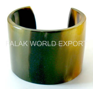 Unique horn wristwear Natural Buffalo Horn Cuff Bangles Polished Horn <b>Bracelets</b> for Women <b>Boho</b> Jewelry Fashion AccessoriesBy FWE - Product Image 2