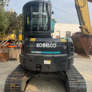 Mini-pelle Kobelco SK55 d'occasion 5 tonnes avec moteur Kobelco et pompe à faible durée de fonctionnement en bon état - Product Image 4