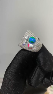 925 <b>Silver</b> Lab Grown Diamond Custom Name Signet <b>Ring</b> Travel Theme Pave <b>Mens</b> Statement Pinky <b>Ring</b> - Product Image 3