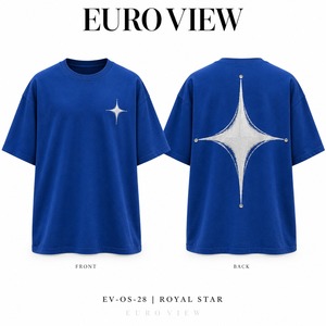 Camiseta Euro View para Hombre, Talla Grande, Color Rosa, Cuello Redondo, Manga Corta, con Estampado Gráfico de Órbita de Corazón, Estilo Urbano, 100% Algodón Jersey en la Parte Delantera - Product Image 2