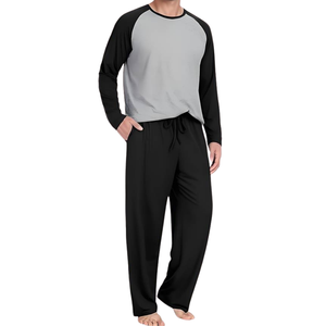 Pyjamas pour hommes, vêtements de nuit en coton confortables et respirants, fournisseur en gros - Product Image 2