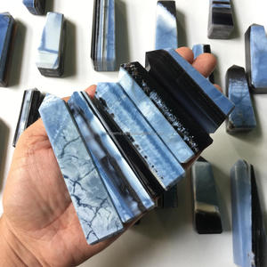 Tour de cristal d'opale bleue d'Owyhee naturelle, poli à la main, point de cristal de guérison - Product Image 2