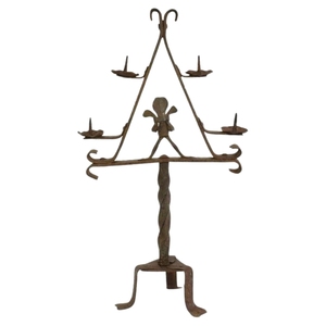 Ensemble de 2 bougeoirs en fer forgé à la main, finition noire mate, pour un décor minimaliste de chambre, idéal pour offrir, pour la cuisine - Product Image 2