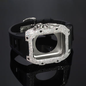 Luxury Square VVS Moissanite Quartz Antique Business <b>Watch</b> | Iced Sapphire Crystal <b>Skeleton</b> Presidential | Passes Diamond Tester - Product Image 5