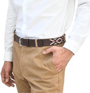 Ceintures tressées en cuir véritable de haute qualité pour hommes, ceinture tissée personnalisée avec logo pour hommes - Product Image 2