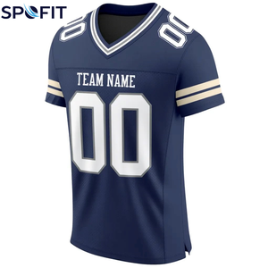 Custom American Football Jersey 100% Polyester Sublimation Uniform OEM Custom Name Number Logo Men Youth Team Jersey <b>Low</b> MOQ - Product Image 3