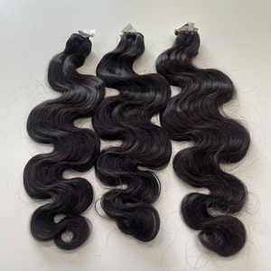 Virgin Vietnamese Hair LINU Brand Super Quality Fast <b>Body</b> <b>Wave</b> Natural Color Silky Machine Double Weft Weaving - Product Image 4