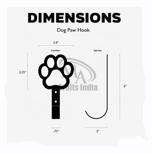 Haute qualité unique chien crochet décoratif plat métal finition crochet mural vêtements porte d'entrée guirlande guirlande de noël - Product Image 5