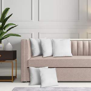 Cojín de 18x18 Pulgadas con Relleno de Fibra Hueca, con o sin Funda, para Sofá y Cama, Lavable a Máquina, Blanco, Cuadrado, Liso, Paquete de 5 - Product Image 4