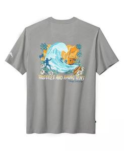 เสื้อยืดผู้ชายสีเทา Philadelphia Eagles Huddle Hang TENS | Tommy Bahama - Product Image 2