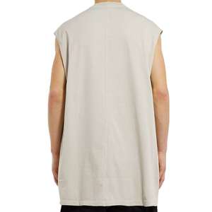 Nueva Camiseta sin Mangas de Punto con Cuello en V para Hombre, Personalizada, de Primera Calidad, para Gimnasio, Color Sólido, Secado Rápido, Estilo Urbano - Product Image 2