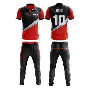 ชุดกีฬาคริกเก็ตสมัยใหม่ ทันสมัย ผลิตจากโพลีเอสเตอร์ ระบายอากาศได้ดี เหมาะสำหรับการฝึกซ้อมและการแข่งขันของทีม - Product Image 1