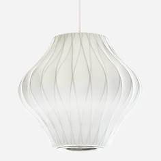 Lanterne suspendue en tissu blanc irrégulier, luminaire suspendu minimaliste, décoration intérieure pour la maison, luminaire de plafond pour salon, léger - Product Image 2
