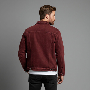 Chaqueta Vaquera de Invierno para Hombre, Hecha a Medida, 100% Algodón, con Logotipo Bordado Personalizado, Chaqueta Vaquera de Alta Calidad para Hombre - Product Image 3