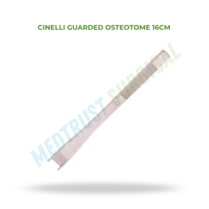 Osteotome Cinelli à lame protégée 16 cm, instrument chirurgical orthopédique ORL, outil de coupe osseuse pour rhinoplastie - Product Image 2