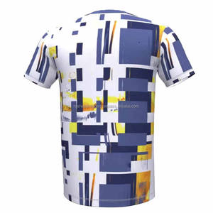 เสื้อยืดสำหรับผู้ชายเสื้อยืดผ้าโพลีเอสเตอร์พิมพ์ลายแบบระเหิด - Product Image 4