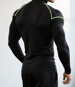 Conjunto Deportivo Personalizado de Compresión, Poliéster de Secado Rápido, Elástico, 5 Piezas, Ropa de Entrenamiento, Ropa Deportiva para Hombre, Ropa de Gimnasio - Product Image 6