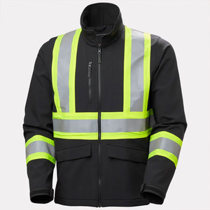 Veste Softshell Imperméable de Sécurité Industrielle pour Travailleurs du Bâtiment, Haute Visibilité, Réfléchissante, Imperméable et Respirante - Product Image 1