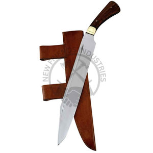 Nouveau couteau Viking Seax forgé à la main en acier à haute teneur en carbone, lame de 16,5 pouces, manche en corne, finition hautement polie, ambidextre, couteau de collection - Product Image 5