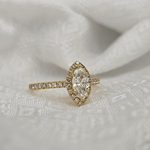 10K <b>Gold</b> Fine Classic IGI Certified Luxury CVD Lab Grown Channel <b>Set</b> Diamond Women's Wedding Engagement <b>Ring</b> Fashion Jewelry - Product Image 3