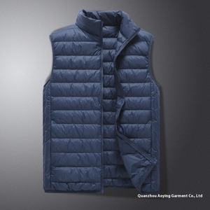 Gilet d'hiver unisexe léger à col montant et fermeture éclair, chaud et fin, vente en gros transfrontalière - Product Image 1