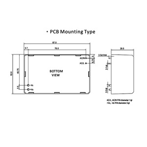 FranMar Heavy Duty 90W AC/<b>DC</b> Power Module FMM090 PCB Mount Encapsulated Open Frame 85-305VAC Input <b>12V</b>-48V - Product Image 2
