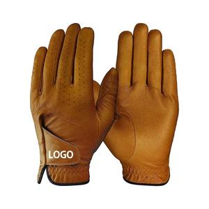 Guantes de Golf Profesionales de Piel de Oveja con Logotipo Personalizado Disponibles en Todos los Tamaños para Hombre, Guantes de Golf de Cuero Cabretta Personalizados OEM para Hombre - Product Image 1