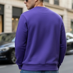 Sweat-shirt à col rond de haute qualité pour homme/femme, 100% coton molletonné, écologique, coupe-vent, léger, respirant, hiver - Product Image 3