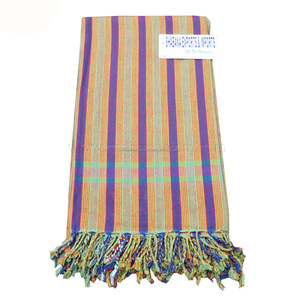 Serviettes de plage durables Kenya Kikoy avec différents daignes pour la plage Kikoy Serviette Kikoy à rayures en tissu - Product Image 4