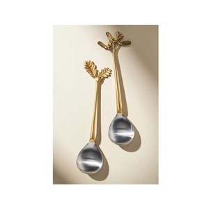 Professional Metal Salad <b>Server</b> Set Stainless Steel Serving Spoon And Fork For Restaurant Catering And <b>Buffet</b> Service - Product Image 5