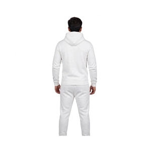 Sudadera Deportiva Blanca con Cuello Alto y Cordón Ajustable, Color Sólido, Bolsillos Laterales, Corte Regular, para Primavera, 100% Poliéster, con Capucha, Talla 2 - Product Image 3