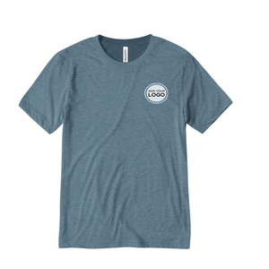 Camiseta Blanca de Algodón Peinado Suave, Ajuste Holgado, Mezcla de Poliéster/Algodón Ecológica, con Logotipo Frontal Impreso Digitalmente Personalizado, Venta al por Mayor - Product Image 1